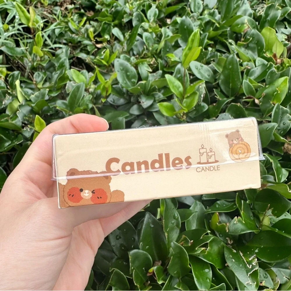 4 Pack Danish Butter Cookies Biscuit Cute Aromatherapy Candles Gift Box Set